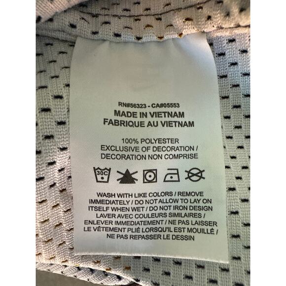 Nike Sportswear Dri-Fit Rose Print Button-Up Jersey (Black/Gold, M) - Picture 6 of 7